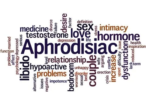 Aphrodisiac, word cloud concept Stock Illustration
