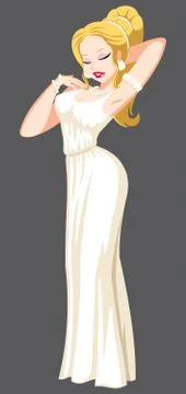 Aphrodite Isolated 库存插图