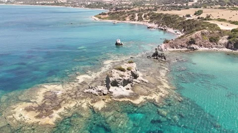 Aphrodites Beach Cyprus Stock Footage 313198526