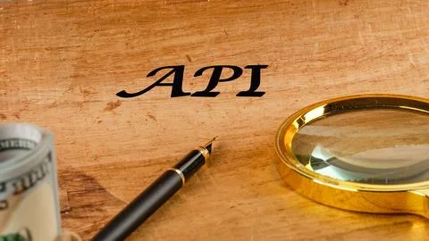 API (application program interface). The concept of technology and developmen Stock Photos