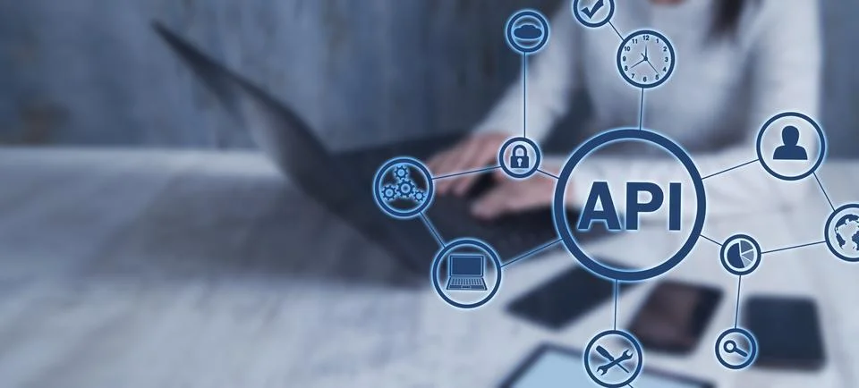 API-Application Programming Interface. Business 스톡 사진