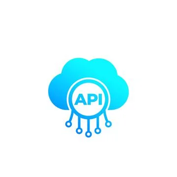 API, application programming interface, cloud software integration icon Stock Illustration