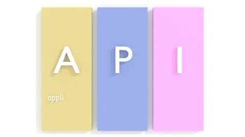 API Application Programming Interface connect services on internet and allow Stock Footage 254227018