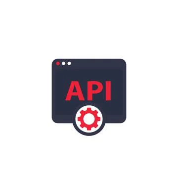 API, application programming interface icon Stock Illustration