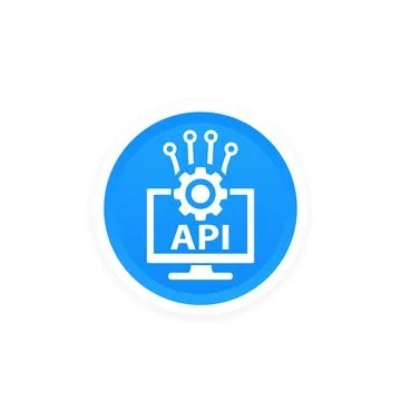 API, application programming interface icon, software integration concept vec Stock Illustration