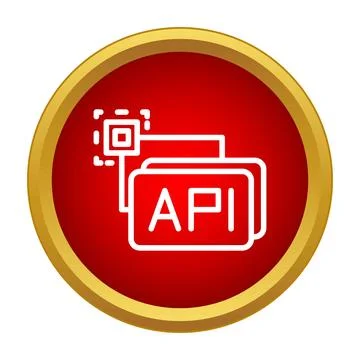 Api application programming interface icon connecting software development Stock Illustration