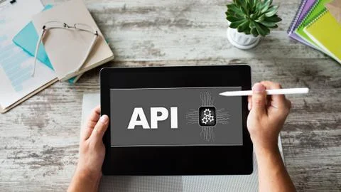 API application programming interface. Internet and technology concept. Foto stock