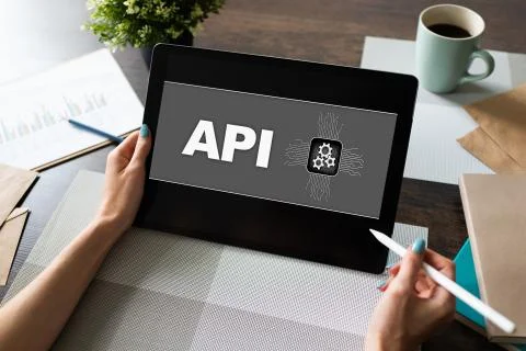 API application programming interface. Internet and technology concept. Stock Photos