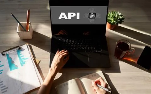 API application programming interface. Internet and technology concept. Stock Photos