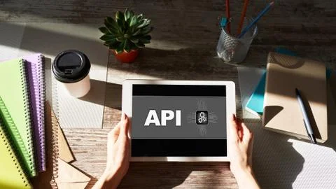 API application programming interface. Internet and technology concept. Stock Photos