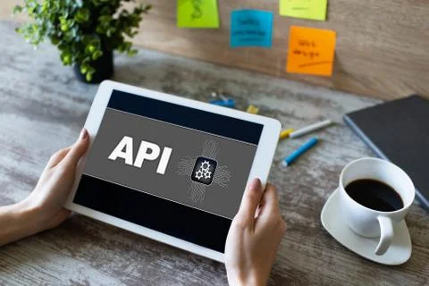 API application programming interface. Internet and technology concept. Foto stock