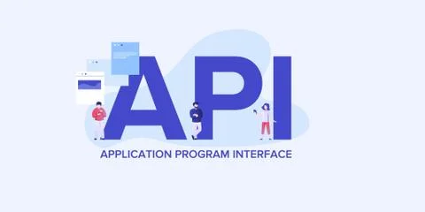 API application programming interface . Providing convenient coding and Stock Illustration
