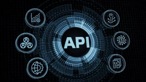 API - Application Programming Interface. Software development tool. Business, Vídeo Stock 142932265