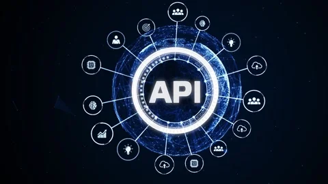 API - Application Programming Interface. Software development tool. Business, Vídeo Stock 149856768