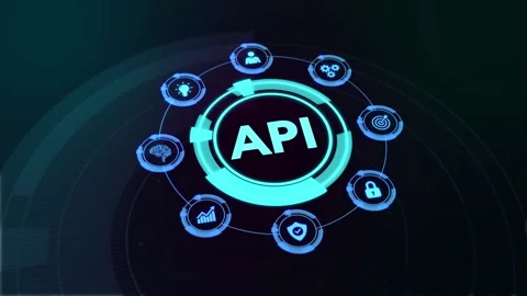API - Application Programming Interface. Software development tool. Business, Stock Footage 161342060