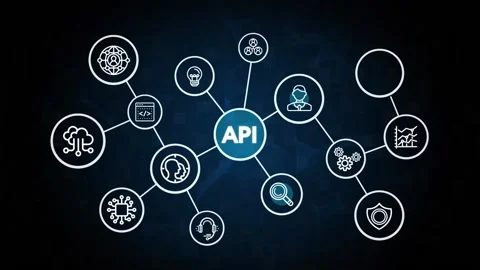 API - Application Programming Interface. Software development tool. Business, Stock Footage 162484195