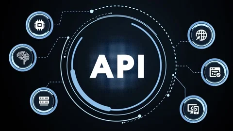 API - Application Programming Interface. Software development tool. Business, Stock Footage 165967299