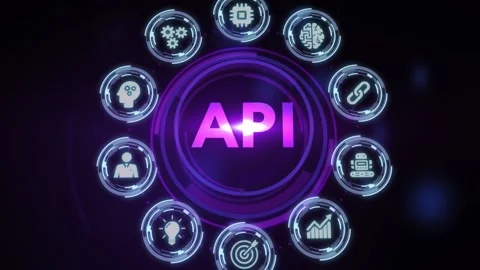 API - Application Programming Interface. Software development tool. Business, Stock Footage 198708906