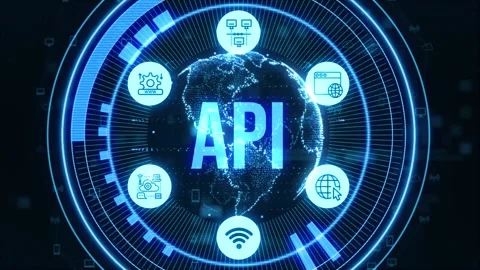 API - Application Programming Interface. Software development tool. Busines.. Stock-Footage 237622673