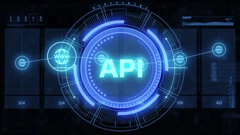 API - Application Programming Interface. Software development tool. Busines.. Stock Footage 309361585