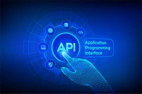 API. Application Programming Interface, software development tool, informatio Stock Illustration