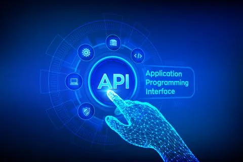API. Application Programming Interface, software development tool, informatio Stock Illustration