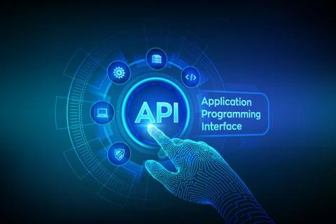 API. Application Programming Interface, software development tool, informatio 스톡 일러스트