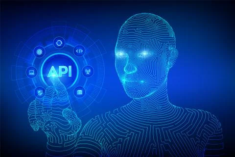 API. Application Programming Interface, software development tool, informatio Stock Illustration