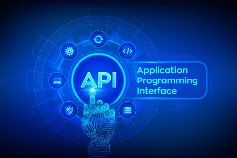 API. Application Programming Interface, software development tool, informatio Stock Illustration