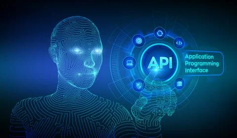 API. Application Programming Interface, software development tool, informatio Stock Illustration