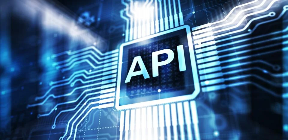 API - Application Programming Interface, software development tool, informati Stock Illustration