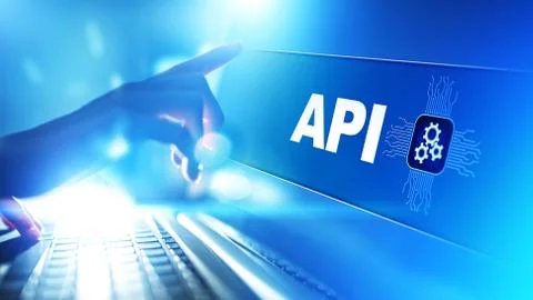API - Application Programming Interface, software development tool, information Stock Photos