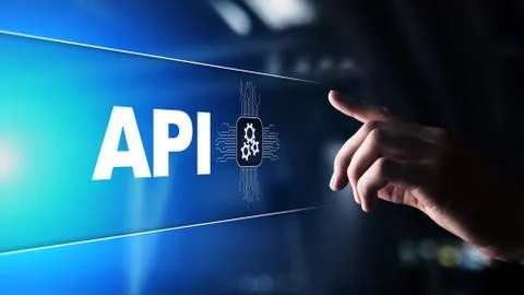 API - Application Programming Interface, software development tool, information Stock Photos
