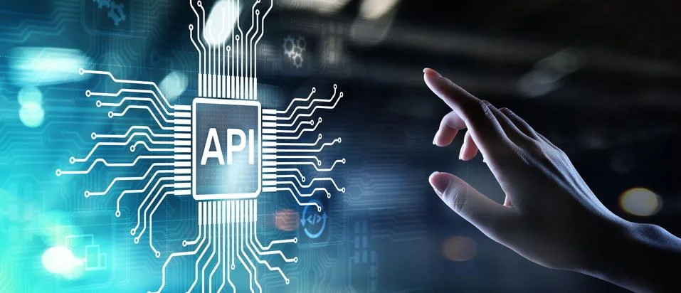 API - Application Programming Interface, software development tool, information Foto stock