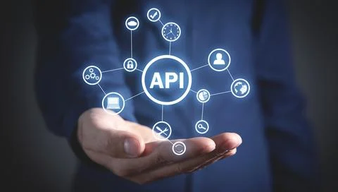 API. Application Programming Interface. Software Development. Technology Foto stock