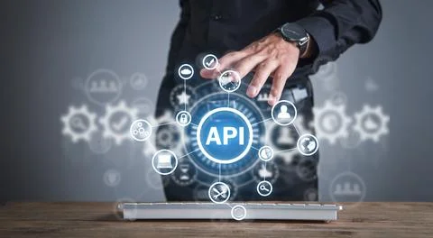 API. Application Programming Interface. Software Development. Technology 스톡 사진