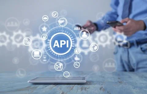 API. Application Programming Interface. Software Development. Technology 写真素材