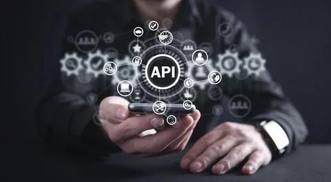 API. Application Programming Interface. Software Development. Technology Foto stock