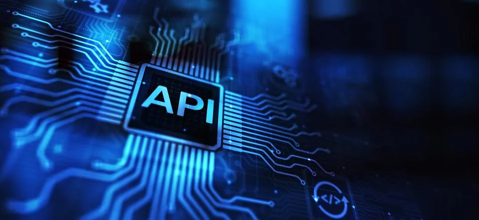 API - Application Programming Interface, software development tool, informati Foto stock