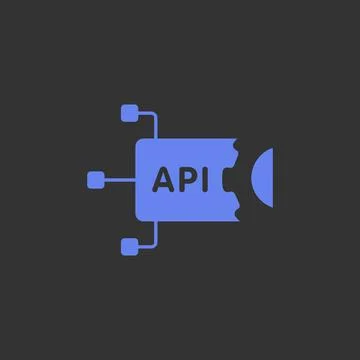 API - application programming interface vector icon. Software integration イラスト素材