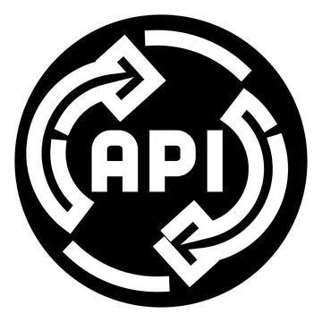 Api circular connection data transfer development concept Stock Illustration