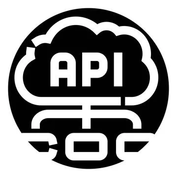 Api cloud computing network connection and software integration Stock Illustration