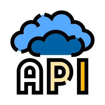 Api cloud computing technology for web services Illustration