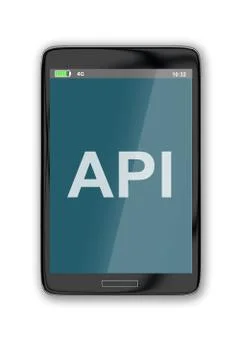 API concept Stockillustratie