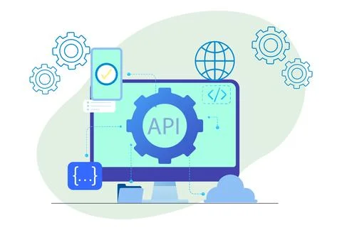 Api Concept Illustration Stock Illustration