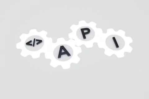 API concept room sunlight 3D illustration Stockillustratie