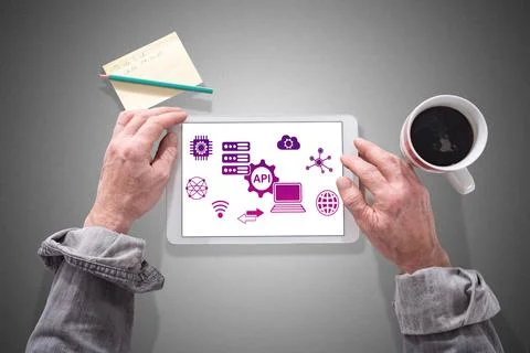 Api concept on a tablet Foto stock