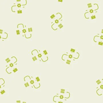 Api connection big data glyph seamless pattern Stock Illustration