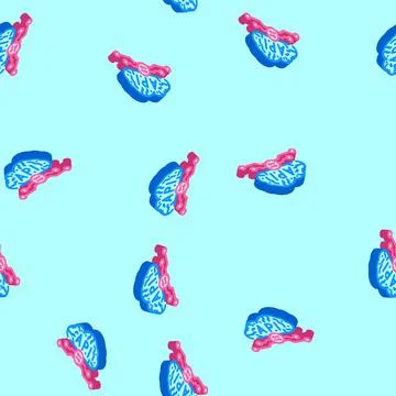 Api connection cloud computing isometric icon seamless pattern Stock Illustration