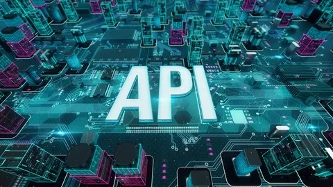 Api with digital technology concept Video stock 104523666
